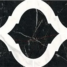 Керамогранит Бордюр Фрагонар наборный чёрный 9,9x30