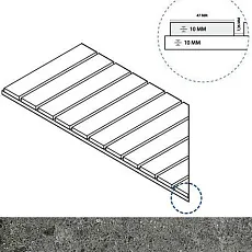 Керамогранит грэй решётка стрим 10 лев 25x60