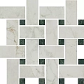 Керамическая плитка Декор kerama marazzi t038\sg6540 Серенада мозаичный белый лаппатированный 32x32