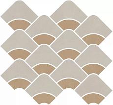 Керамическая плитка Декор kerama marazzi kmd2hid009br Таделакт наборный бежевый светлый, желтый матовый обрезной 28x30