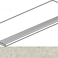 Керамогранит Ступень Италон Дискавер Вайт gradino 30x120 натуральный 30x120