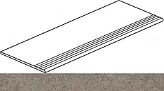 Италон Ступень Италон Discover Desert Gradino 30x120 натуральный серый 