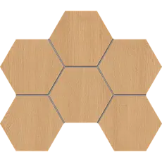 Мозаика estima cw04 classic wood hexagon honey oak бежевый 25x28.5