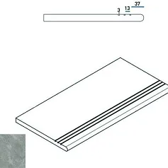 Ступени РОК СТУПЕНЬ ЗАКРУГ.ГРИП 30x60 ПР 30x60