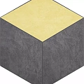 Мозаика estima sr06/sr04 Спектрум/ spectrum Кьюб graphite Желтый 25x29