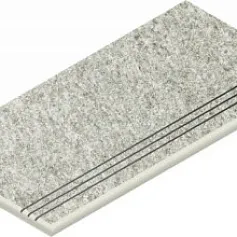 Ступени Нордика Айс закругленная грип левая 620040000163 серый 30x60