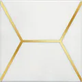 Керамогранит Декор Витраж белый 15x15