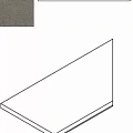 Керамогранит Бортик Италон Дискавер/ discover x2 fume bordo round dx Правый 30x60 30x60