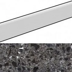 Керамогранит Тераццо dark grey 7,6x60