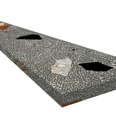 Ступени coliseumgres Палладио/ palladio Блэк Угловая Правая 620070002372 Черный 33x120