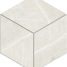 Мозаика estima ma00 Аметис Мармулла/ ametis marmulla Кьюб ivory Белый Непол. 25x29