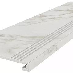 Ступени kerama marazzi sg540722r\gcf клееная Монте Тиберио серый светлый лаппатированный обрезной 33x119.5