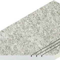 Керамогранит Бортик Нордика Айс грип левая 620090001057 серый 30x60