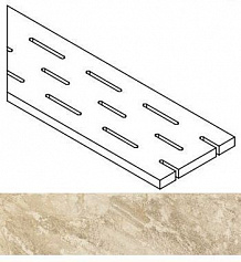 Италон РОУП РЕШЁТКА 20X60 ЛЕВ бежевый для улицы для крыльца
