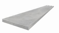 Ступени coliseumgres Астро Сильвер угловая левая 620070002479 серый 33x120