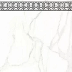 Керамическая плитка Декор lasselsberger Каррара Нова 7346-0003 белый 45x45 45x45