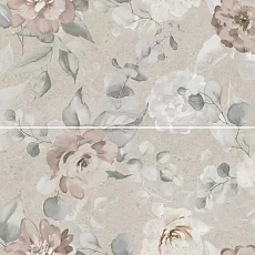 Керамическая плитка Панно kerama marazzi az\a051\2x\14058r Риккарди 1 серый светлый матовый обрезной 80x120