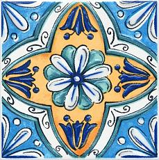 Керамическая плитка Вставка Капри майолика stg\a489\1146 9,9x9,9