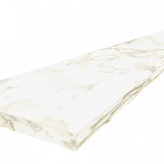 Ступени coliseumgres Микеланджело/ michelangelo Ворм Угловая Левая 620070002494 Белый 33x120