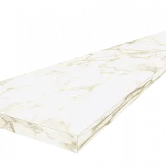 Ступени coliseumgres Микеланджело/ michelangelo Ворм Угловая Левая 620070002494 Белый 33x120