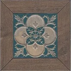 Керамогранит Вставка Меранти венге мозаичный 13x13