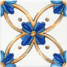 Керамическая плитка Вставка kerama marazzi stg\a488\1146h Капри майолика 9.8x9.8