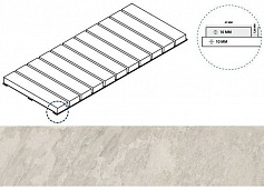 Италон АЙС РЕШЁТКА СТРИМ 10 белый для улицы для крыльца
