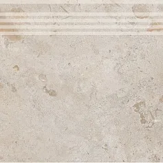 Ступени Про Лаймстоун бежевый темный обрезной 30x60