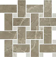 Керамическая плитка Декор kerama marazzi t038\sg6541 Серенада мозаичный бежевый темный лаппатированный 32x32