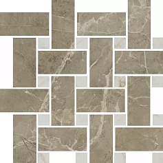 Керамическая плитка Декор kerama marazzi t038\sg6541 Серенада мозаичный бежевый темный лаппатированный 32x32