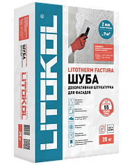 Фасадная штукатурка «Шуба» Литокол LITOTHERM FACTURA 25кг белый