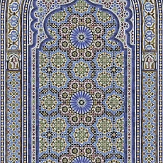 Керамическая плитка Декор kerama marazzi kmd3sta081gr Ковер Аттарин матовый обрезной 119.5x238.5