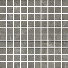 Керамическая плитка Декор kerama marazzi mm6434 Кантата мозаичный серый глянцевый 25x40