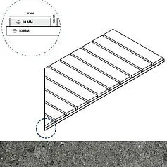 Керамогранит грэй решётка стрим 10 пр 25x60