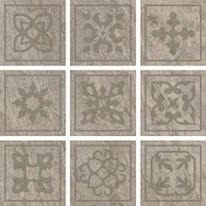 Керамогранит Альпы Серый Вставка 10x10