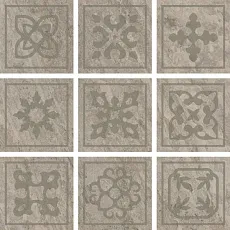 Керамогранит Альпы Серый Вставка 10x10