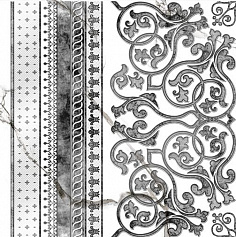 Grasaro Classic Marble White d03 белый 