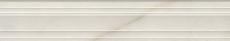Керамогранит Бордюр Багет Греппи белый 7.3x40