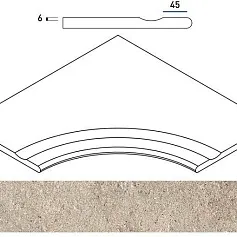 Керамогранит ДЕЗЕРТ БОРtИК 60x60 С ВЫЕМ.УГЛ.ЗАКР.30 60x60