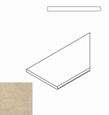 Италон СЭНД БОРТИК 30X60 ЗАКРУГЛ.ПР бежевый для крыльца для улицы