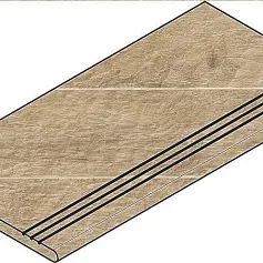 Ступени ОЛИВ СТУПЕНЬ ЗАКРУГ.ГРИП 30x60 ЛЕВ 30x60