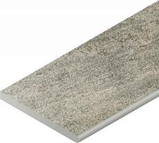 Керамогранит Бортик Нордика Сильвер закругленный правый 620090001064 серый 30x60