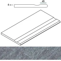 Керамогранит СИЛВЕР БОРТИК 30x60 С ВЫЕМКОЙ ЗАКРУГЛ 30x60