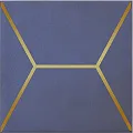Керамогранит Декор Витраж синий 15x15