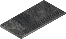 Ступени Италон Материя x2 Титанио 120 закругленная грип 620040000203 черный 30x120