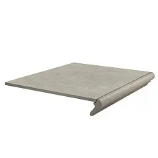 Ступени kerama marazzi km4040g0011ngtf фронтальная Хадду серый светлый матовый 34x40.2
