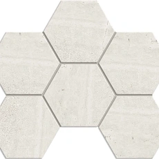 Мозаика estima ka00 Аметис Кайлас/ ametis kailas Хексагон ivory Бежевый 25x28.5