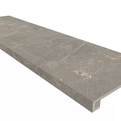 Ступени Комплект estima br03 Бернини/ bernini grey (Ступень 33x120 Непол. Прямоугол. Бортик Без Насечек + Подступенок 14,5x120) 33x120