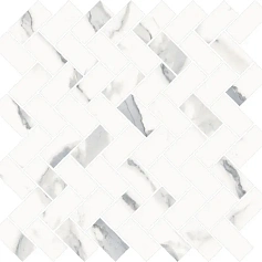 Мозаика Италон  Стелларис Статуарио Уайт Кросс 29,7х31,5 30x30
