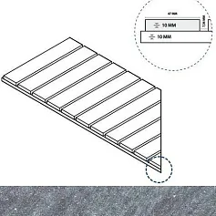 Керамогранит силвер решётка стрим 10 лев 25x60